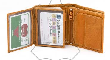 Herrengeldbörse orange