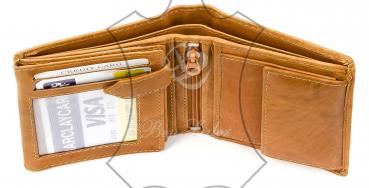 Herrengeldbörse orange