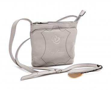 Umhängetasche- grau strukturiert