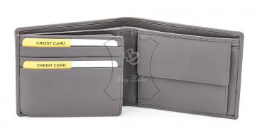 Preview: Herrengeldbörse - dunkelgrau