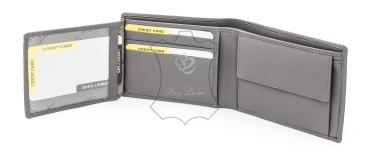 Preview: Herrengeldbörse - dunkelgrau