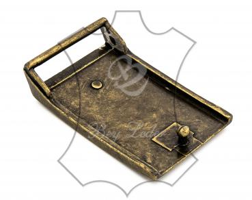 Preview: Gürtelschnalle Antik Messing