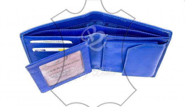 Herrengeldbörse blau