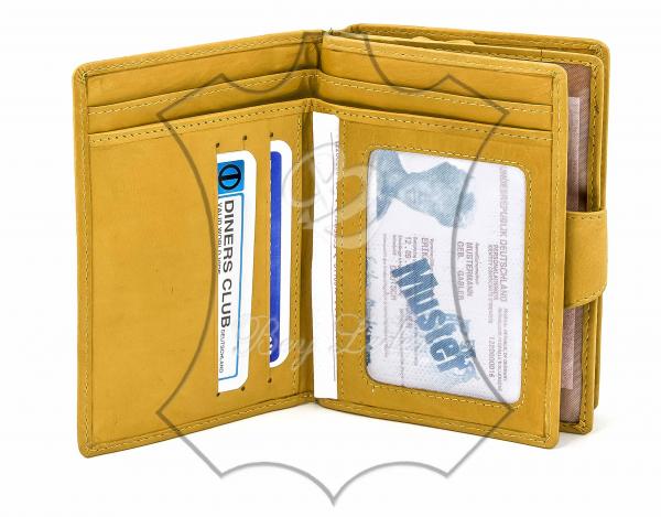 Damenportemonnaie gelb