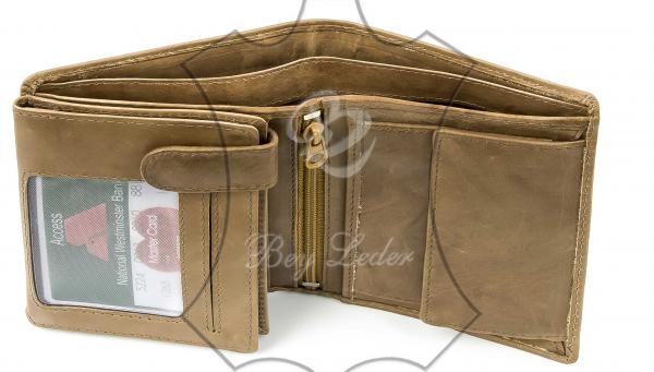 Herrengeldbörse hellbraun